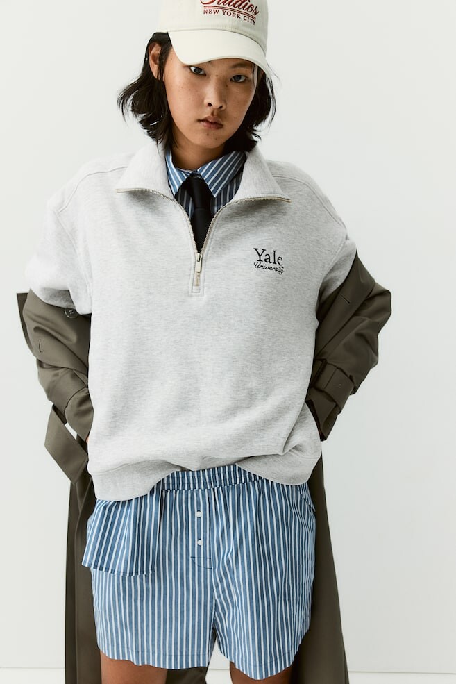 

Толстовка на молнии H&M, серый