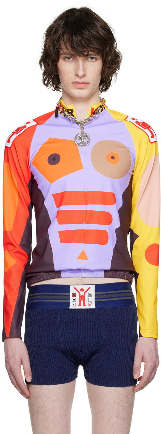 

Разноцветная водолазка-боди Walter Van Beirendonck