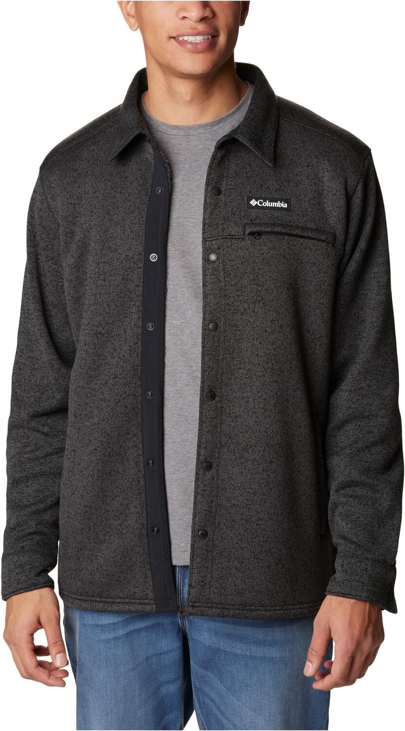 

Куртка Sweater Weather Shirt Jacket Columbia, цвет Black Heather