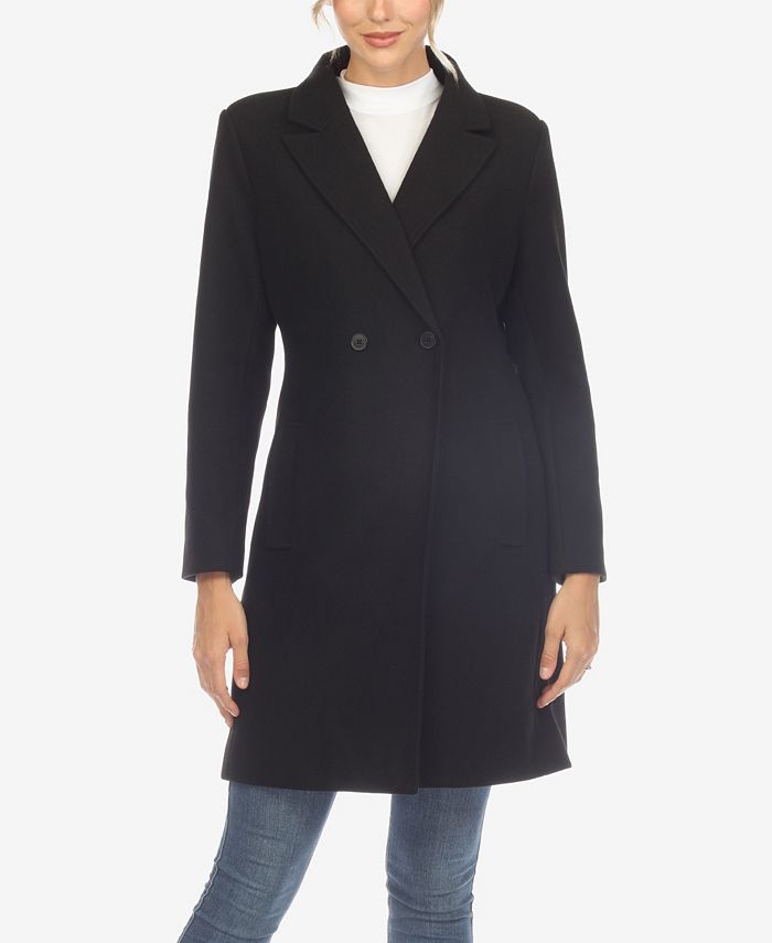 Женское классическое пальто-ходок White Mark, черный