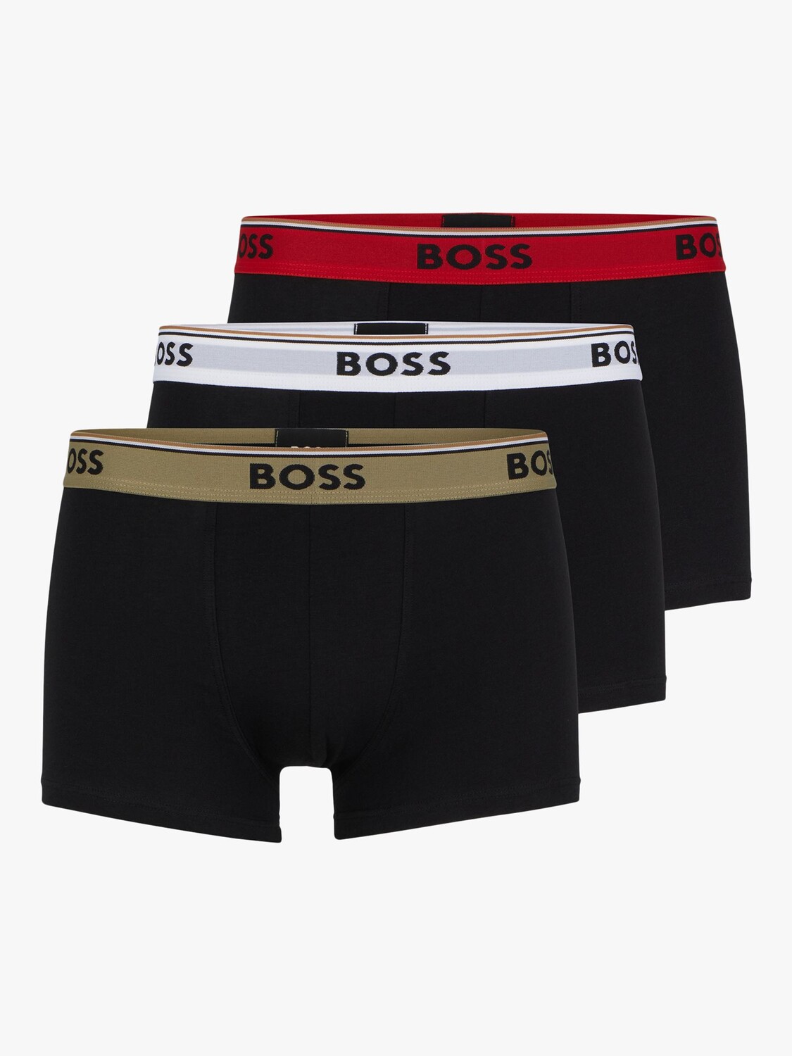 

Трусы из смесового хлопка BOSS Power HUGO BOSS, черный/красный мульти