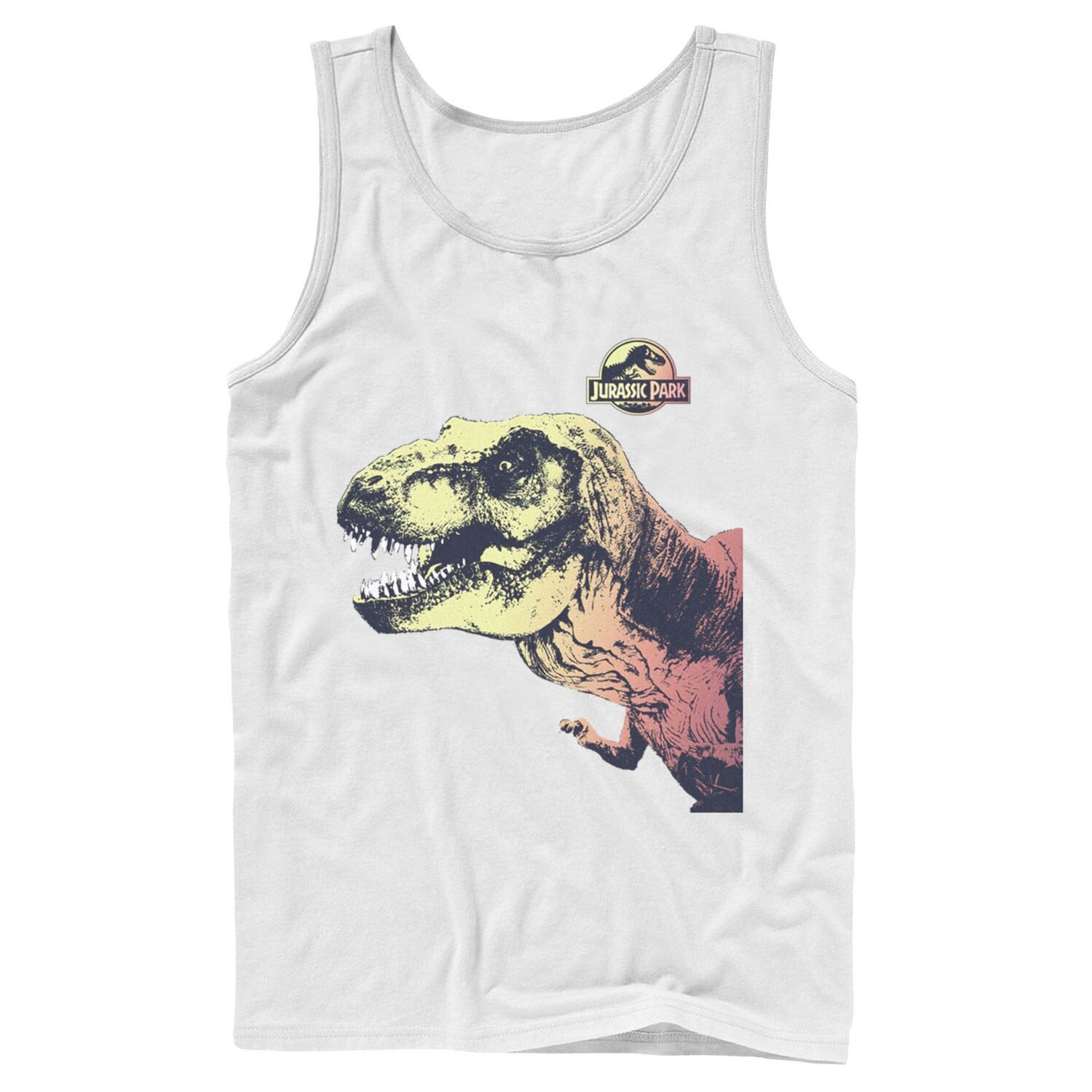 

Мужская футболка Jurassic Park T-Rex Sunset Color Fil In Tank Licensed Character