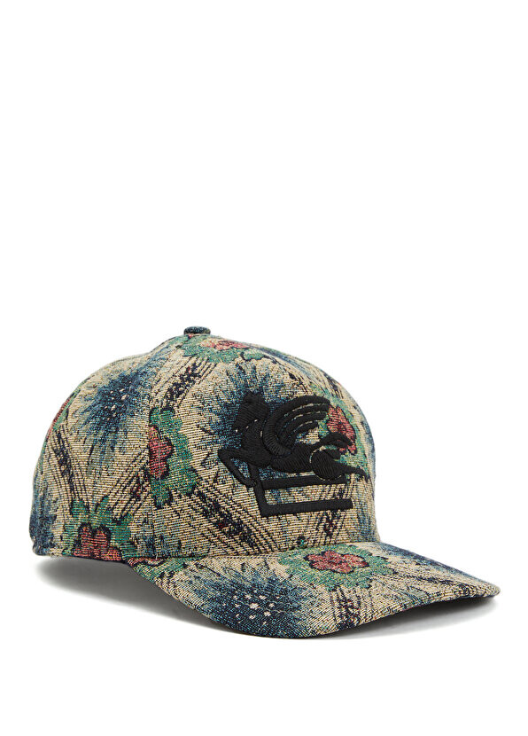 

Синяя женская шляпа с логотипом Etro