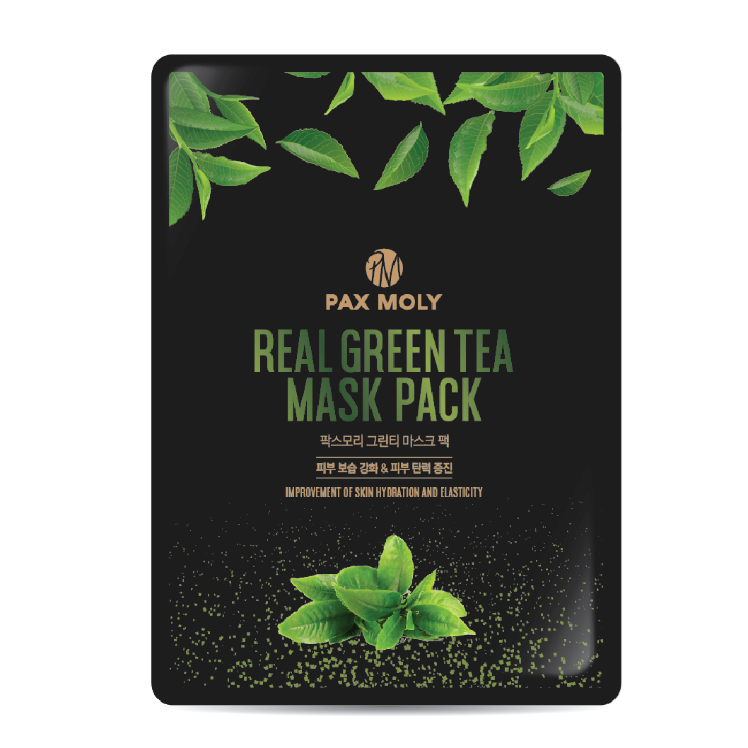 Набор: увлажняющая тканевая маска Pax Moly Green Tea, 10x25 мл крем для рук tony moly i´m green tea 30 мл