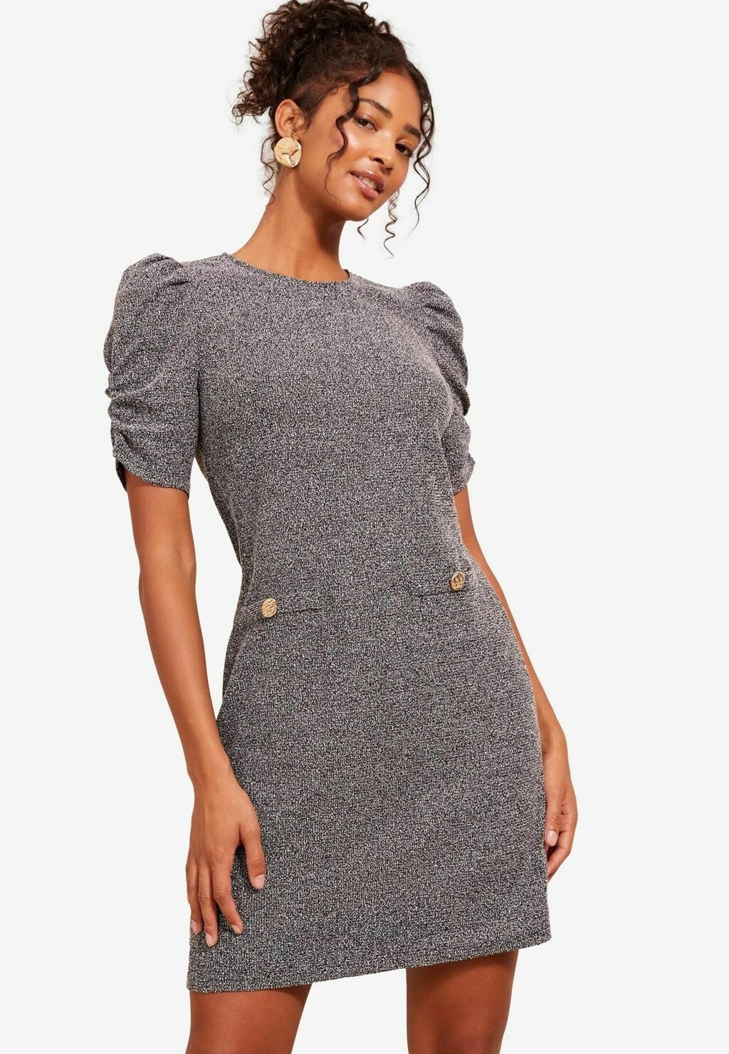 

Платье из джерси SHORT PUFF SLEEVE Friends Like These, серый
