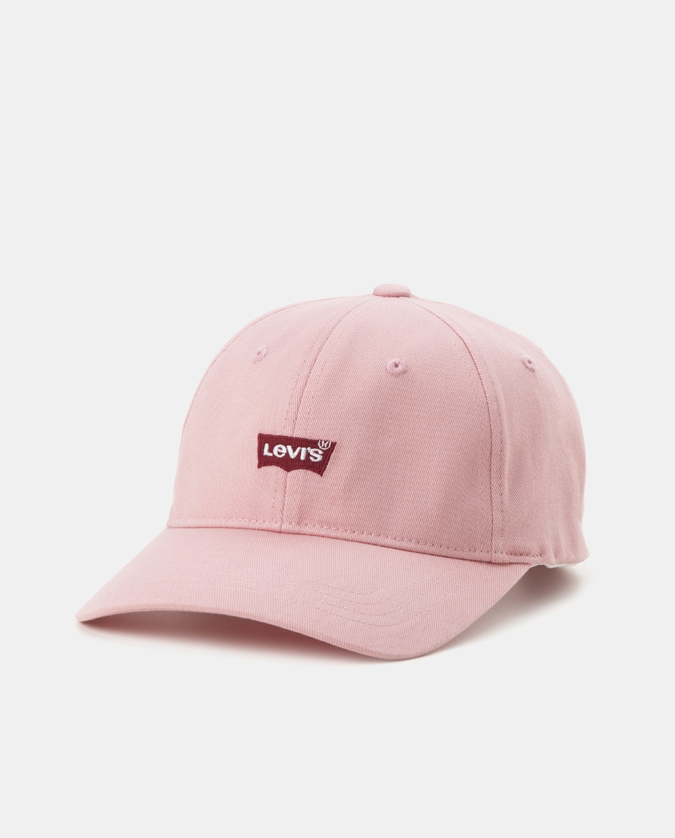 Розовая хлопковая кепка с фирменной деталью Levi's, розовый