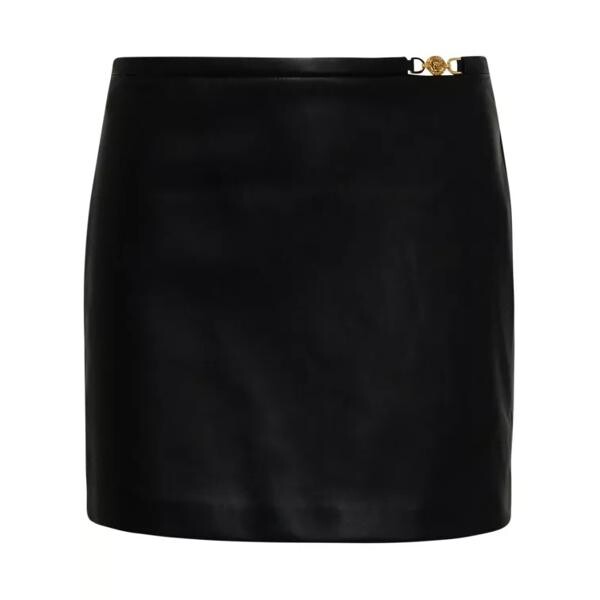 

Юбка leather miniskirt Versace, черный