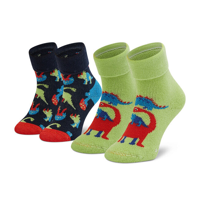 

Носки Happy Socks, 2 шт, цветной/зеленый/темно-синий