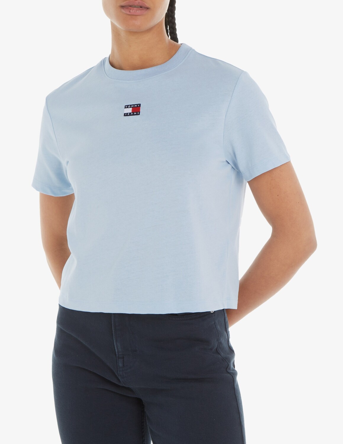 

Свободная футболка Tommy Jeans, светло-синий