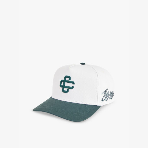 

Бейсболка из хлопчатобумажной ткани с вышитым логотипом и цветными блоками The Couture Club, зеленый