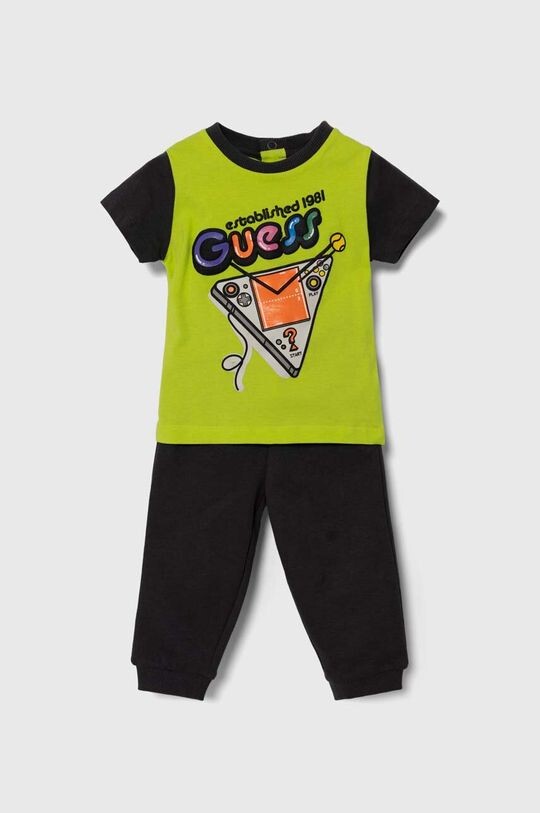 

Хлопковый детский комплект Guess, зеленый