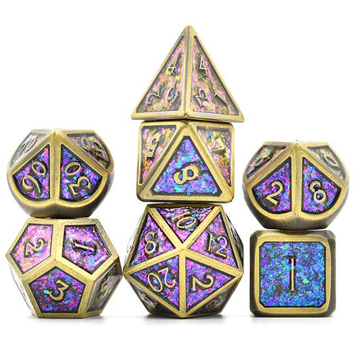 

Игровые кубики Dndice Dragon Core: Planar Gold Dice Set DNDice