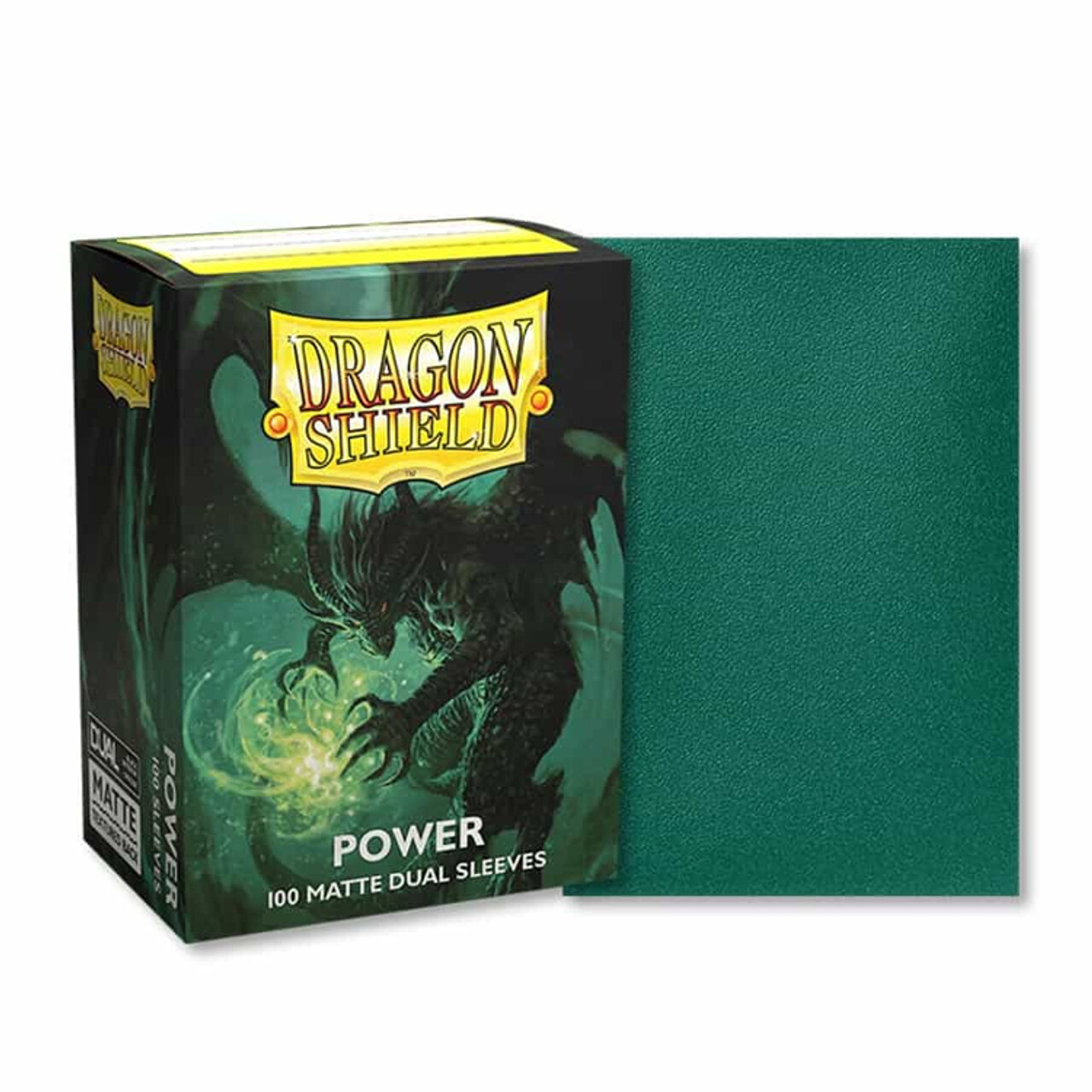 

Аксессуары Dragon Shield: "Power" Metallic Green - Matte Dual Card Sleeves (100ct)