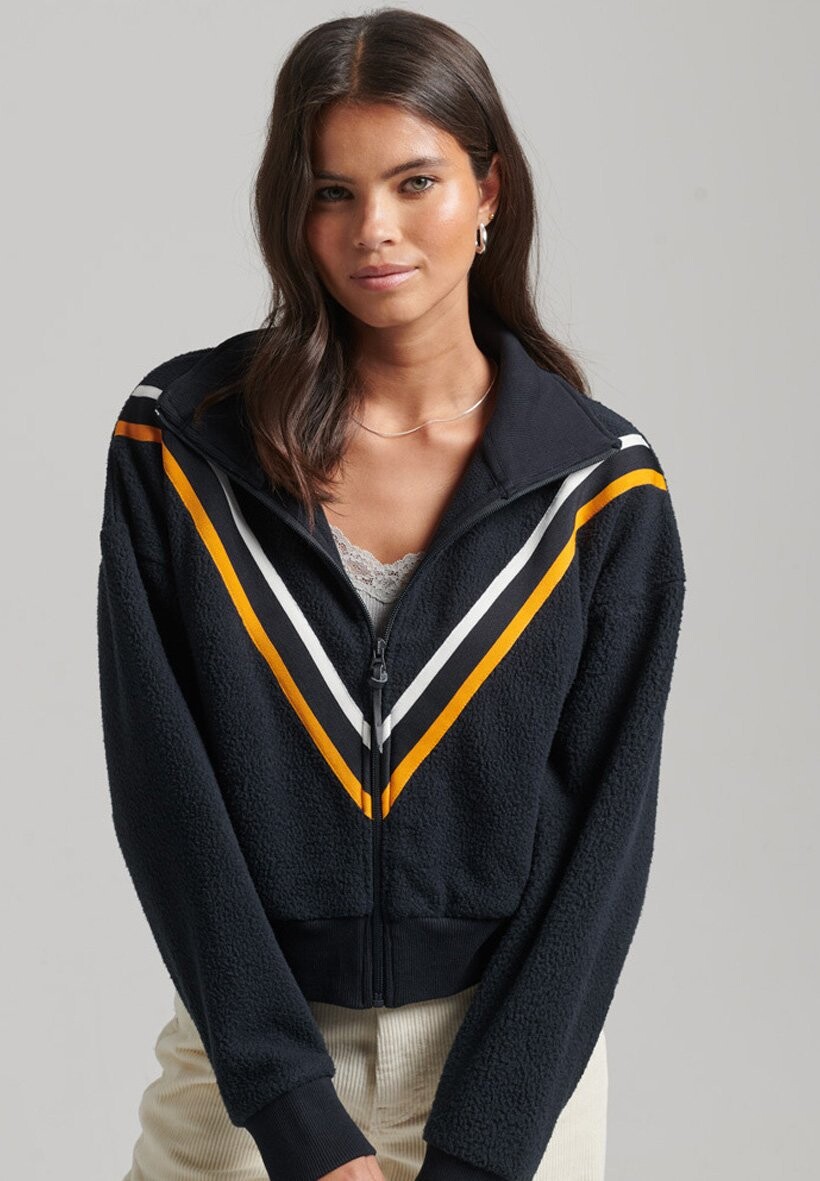 

Флисовая куртка Superdry VINTAGE CHEVRON POLAR, цвет eclipse navy