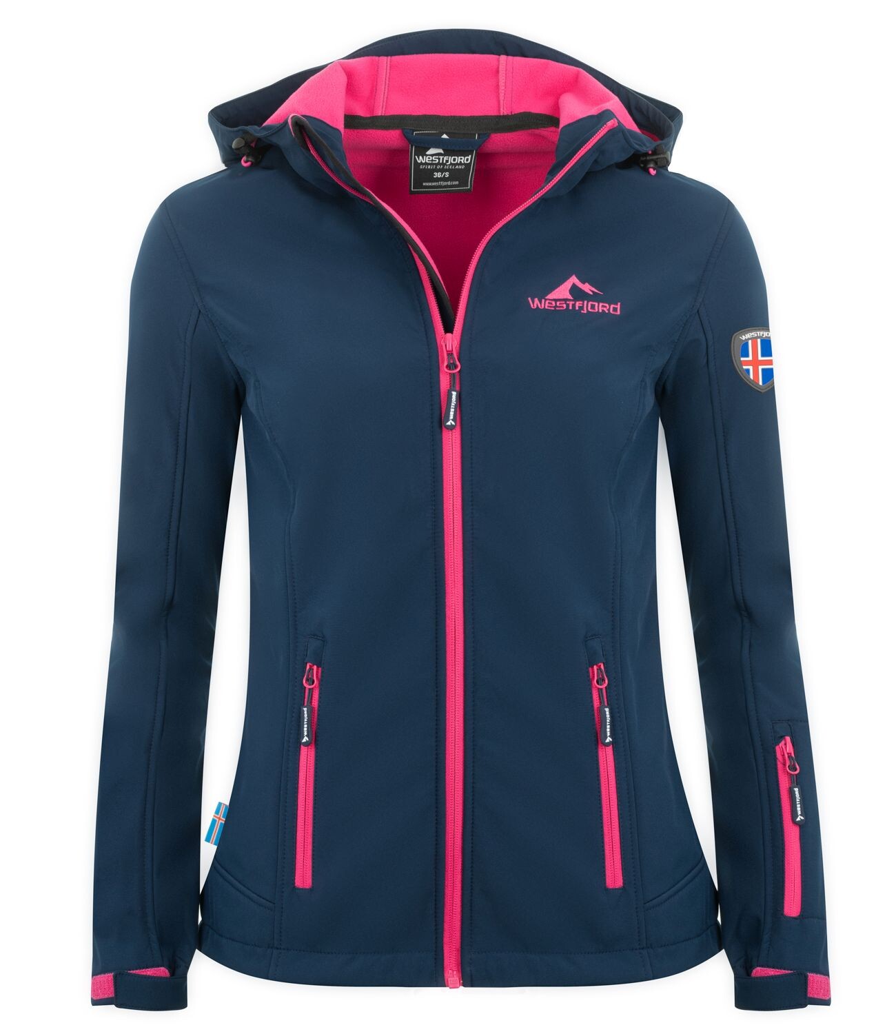 

Куртка софтшелл Westfjord Softshell Jacke Eldfjall, цвет Marineblau/Magenta
