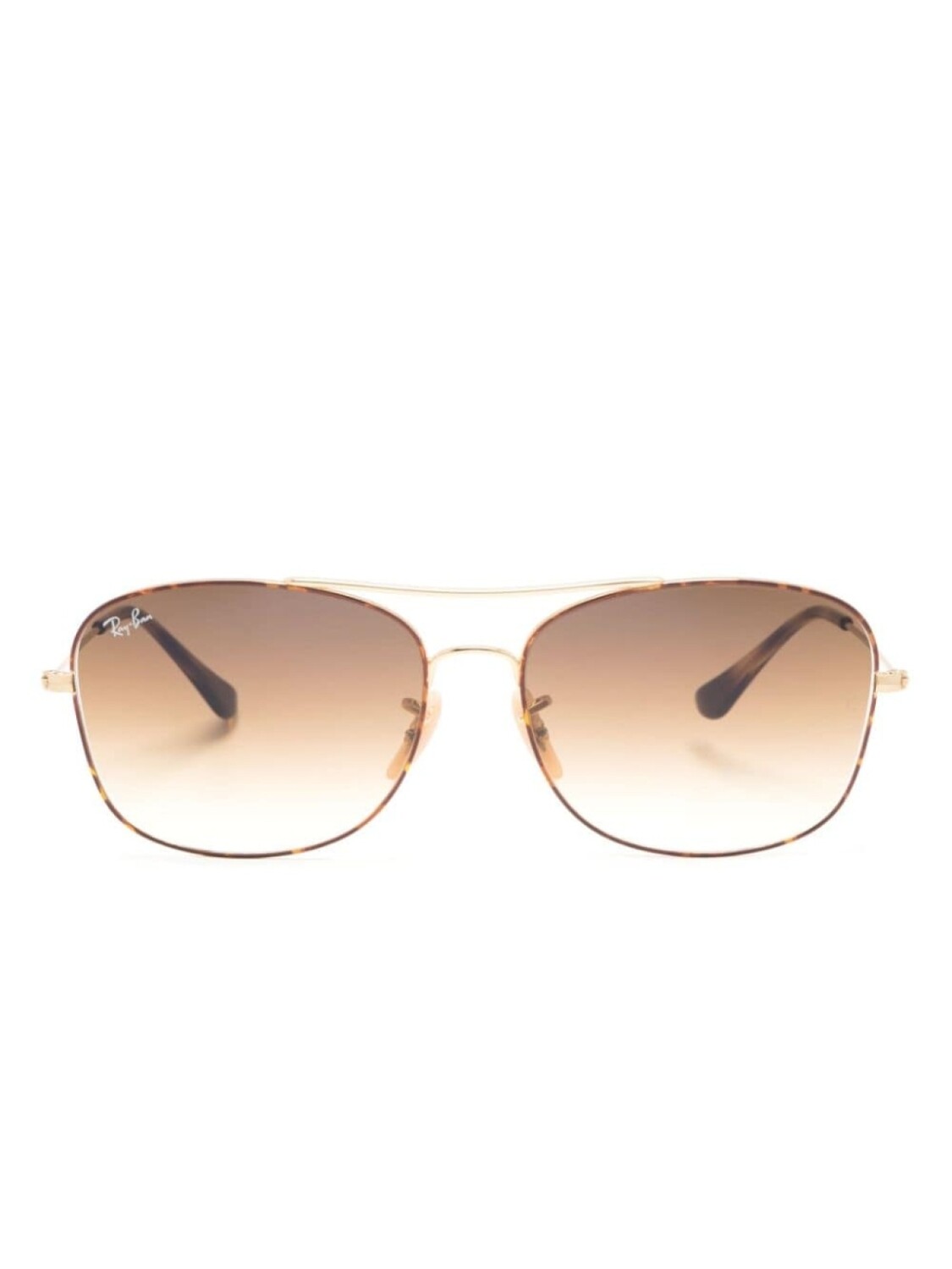 

Ray-Ban солнцезащитные очки в квадратной оправе, коричневый