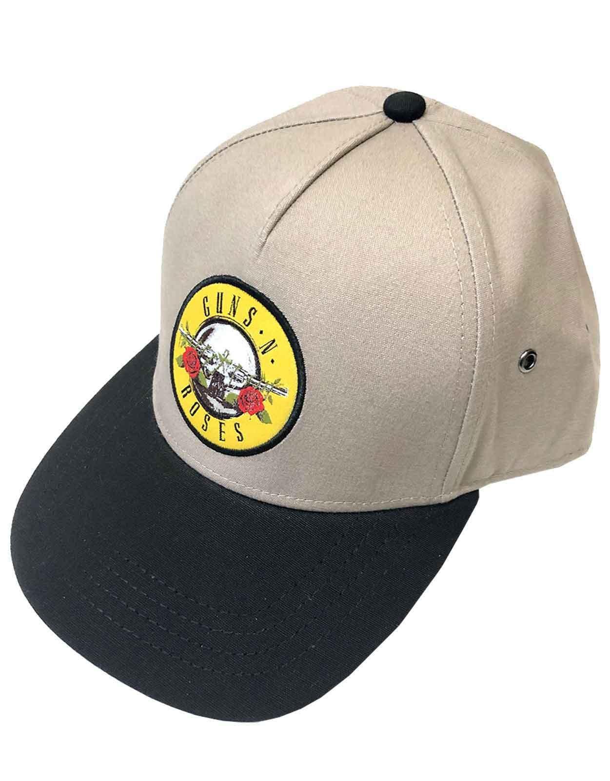 Бейсбольная кепка Snapback с логотипом Circle Classic Band Guns N Roses, коричневый бейсболка кепка камуфляжная с желтым принтом guns n’ roses 88