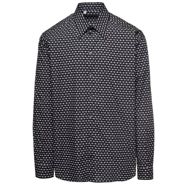 

Футболка poplin micro logo shirt Dolce&Gabbana, черный