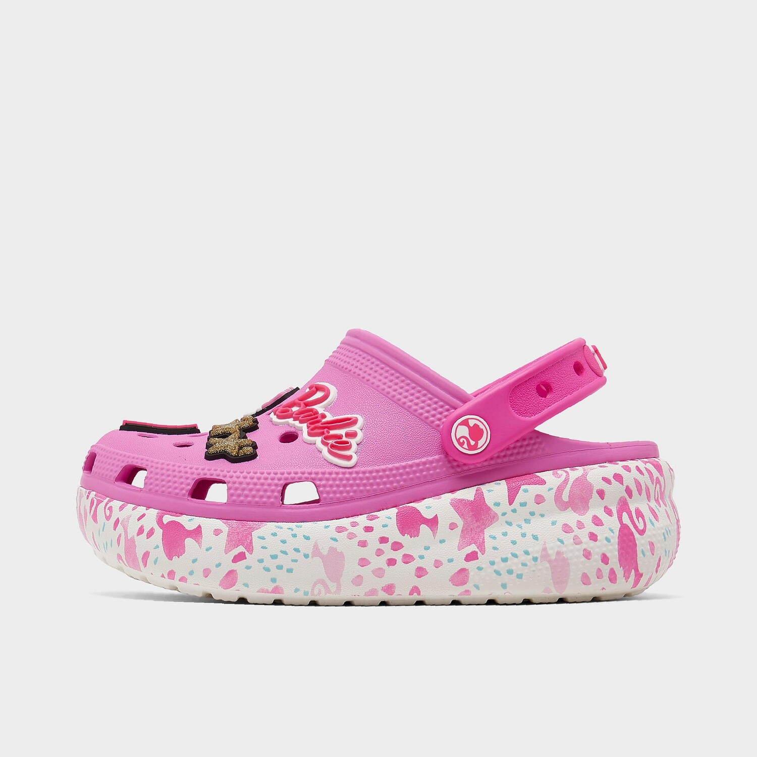 

Обувь для девочек Big Kids Crocs x Barbie Cutie Crush Clog, розовый