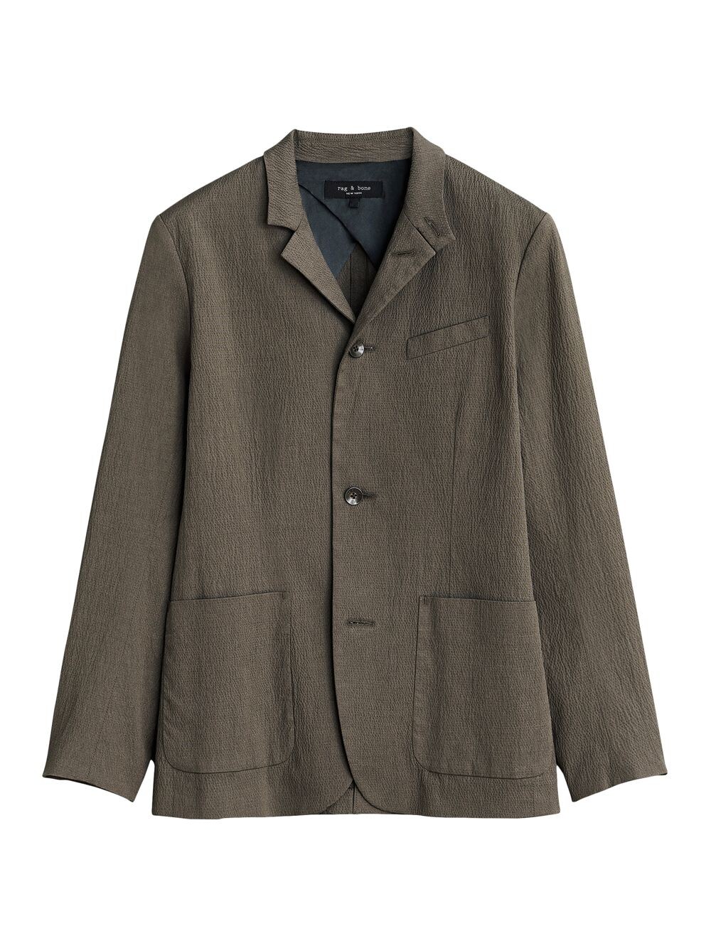 

Блейзер Linden из сирсакера rag & bone, серый
