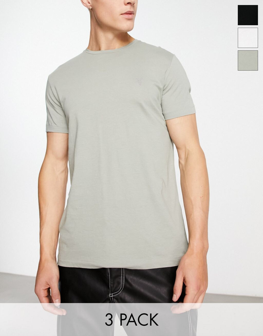 

Набор из трех разноцветных футболок AllSaints Tonic
