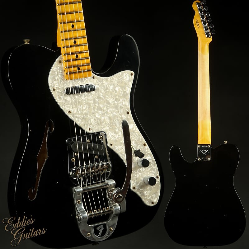 

Электрогитара Fender Custom Shop 1968 Telecaster Thinline Journeyman Relic - Aged Black