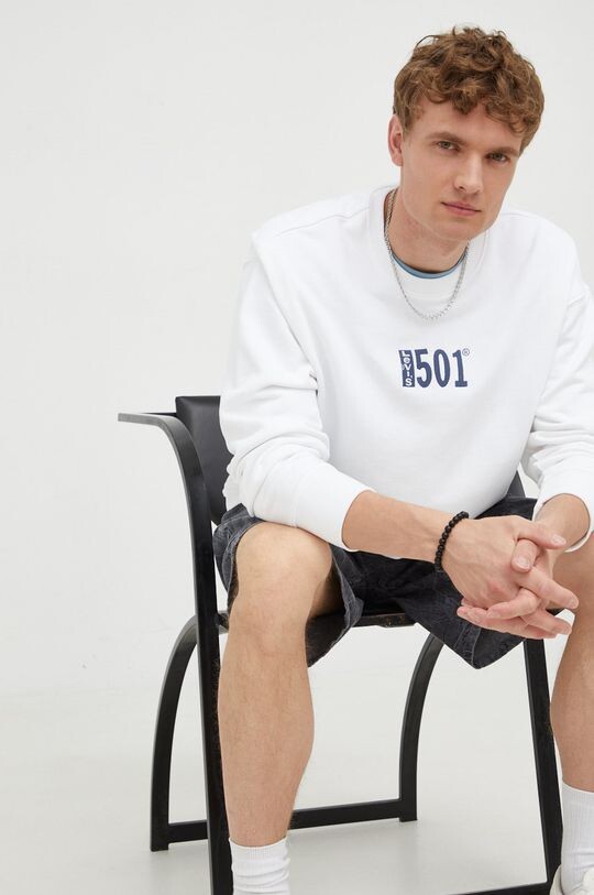 

Толстовка из хлопка Levi's, белый