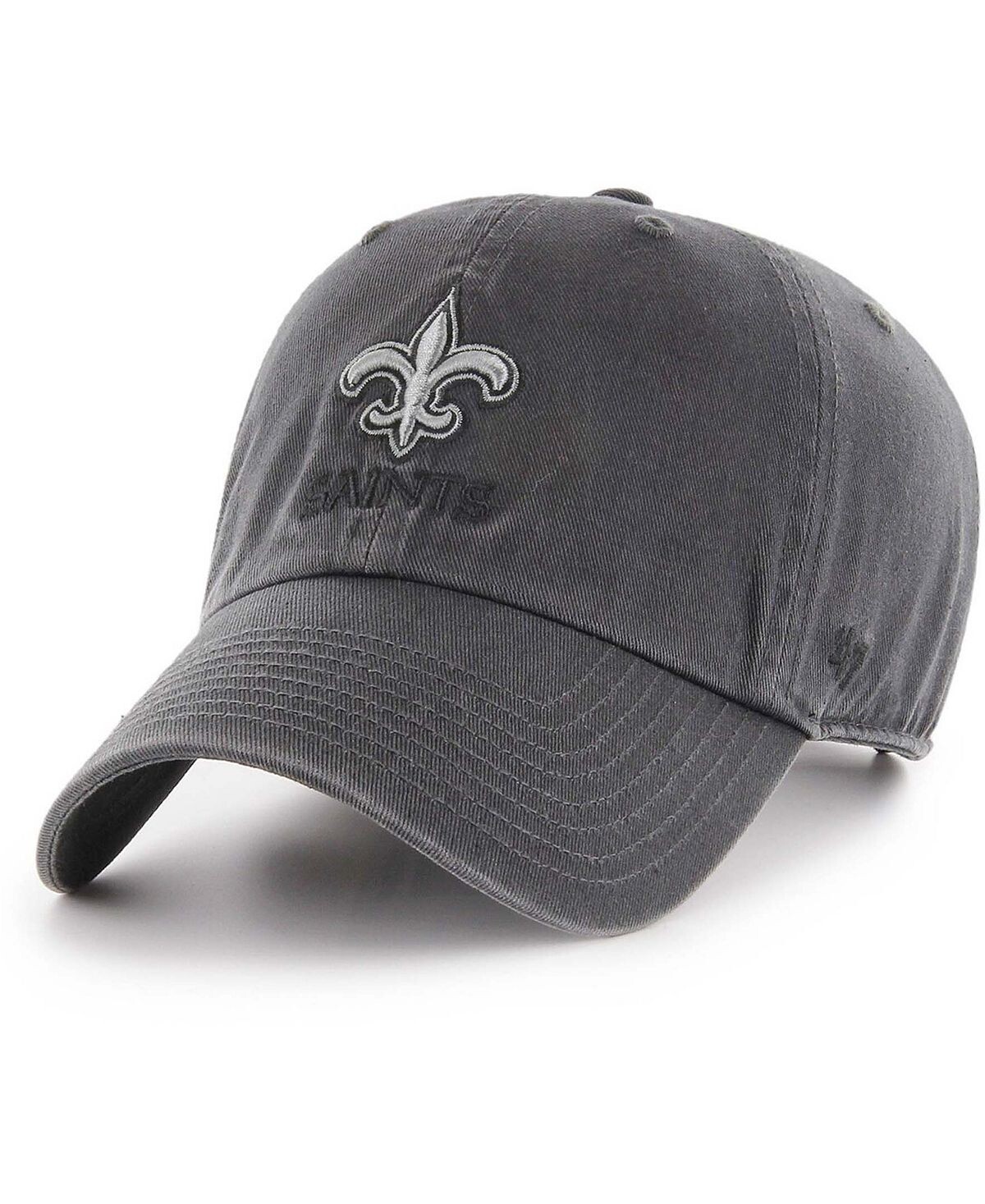 

Мужская темно-серая регулируемая шляпа в тон New Orleans Saints Clean Up '47 Brand