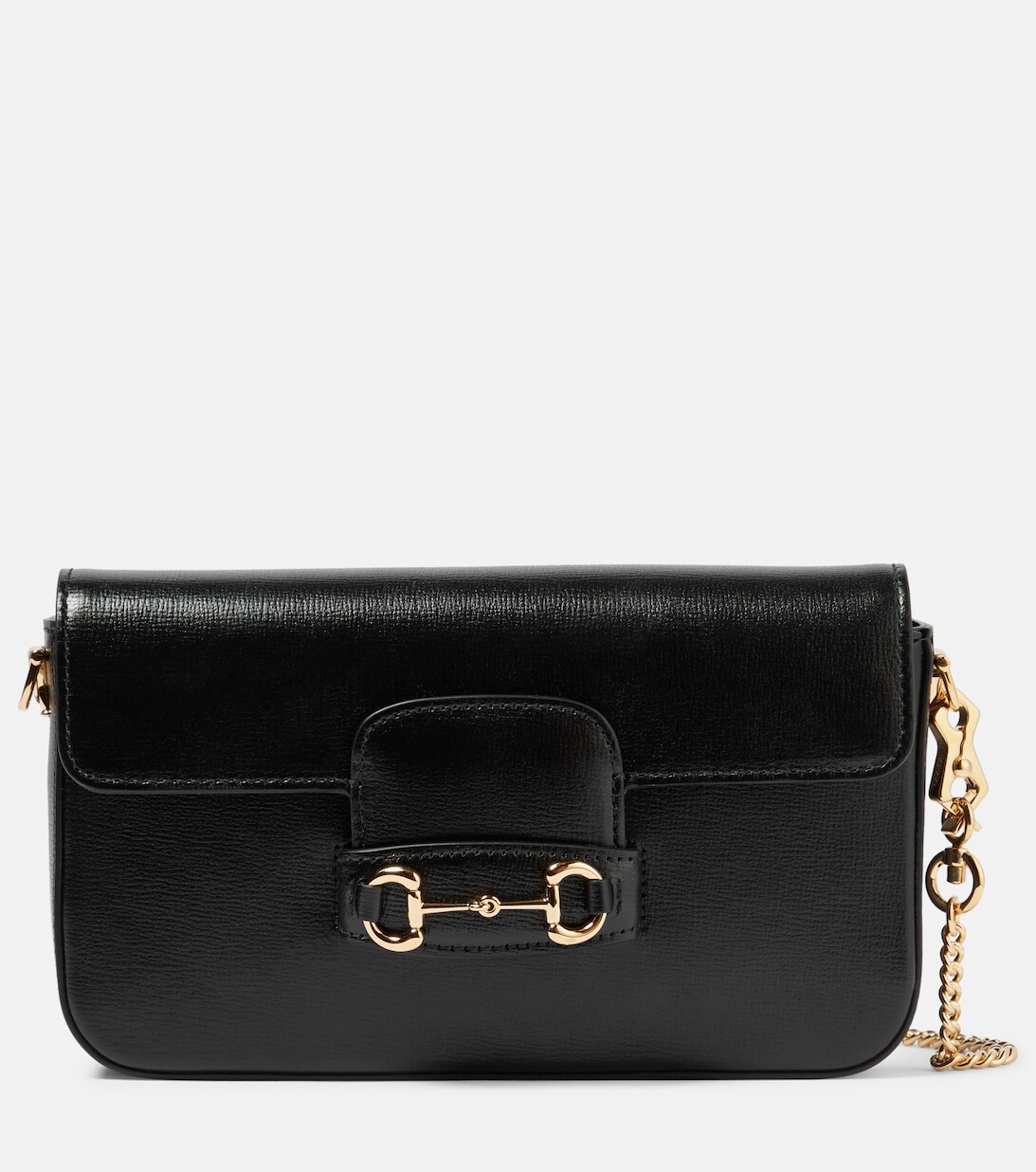 

Кожаный клатч Horsebit 1955 года Gucci, черный