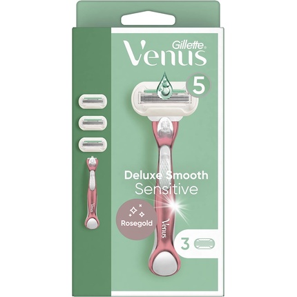 

Женская бритва Venus Deluxe Smooth Sensitive, 3 шт., упаковка из 3 шт., Gillette