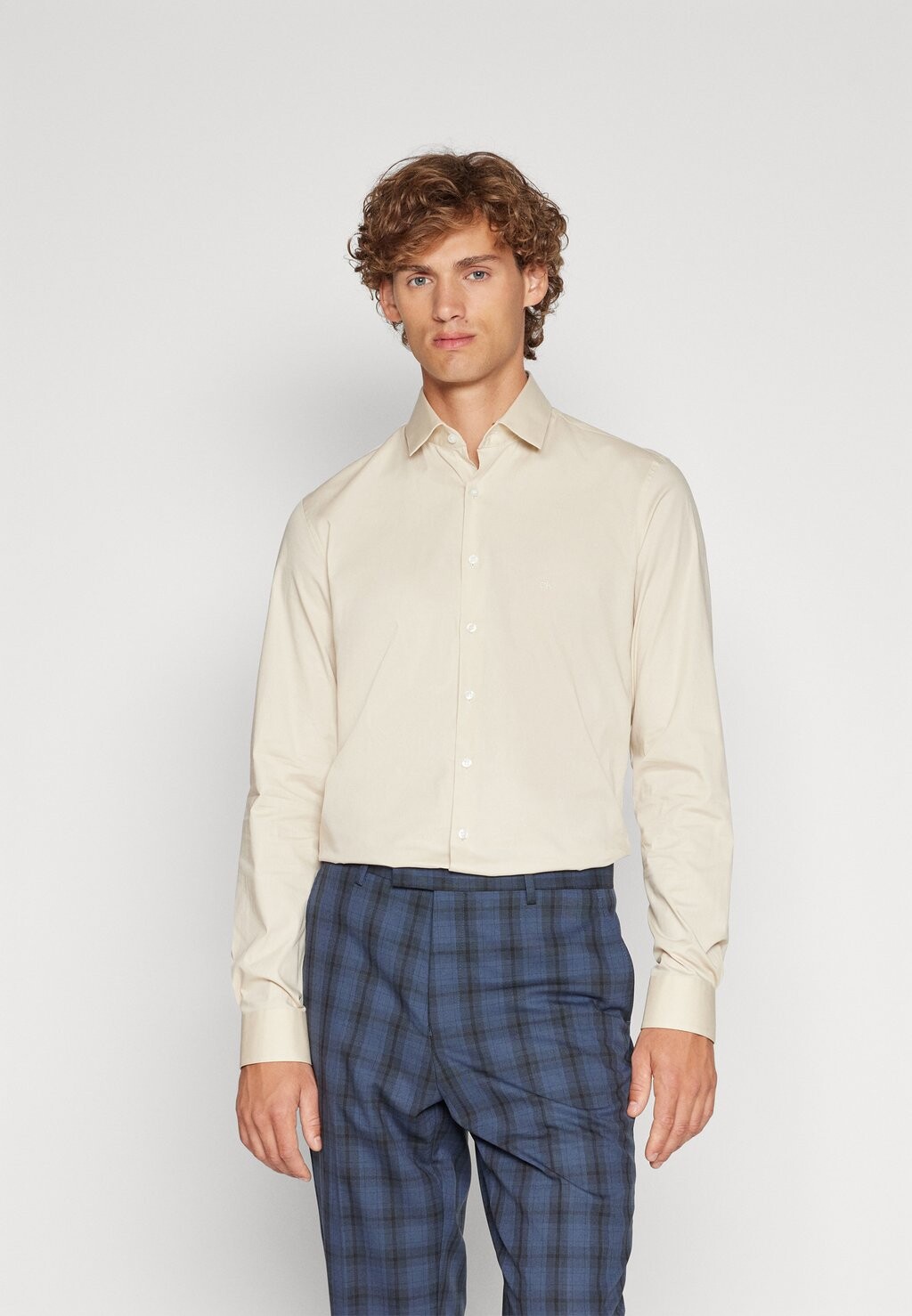 

Деловая рубашка Calvin Klein, бежевый