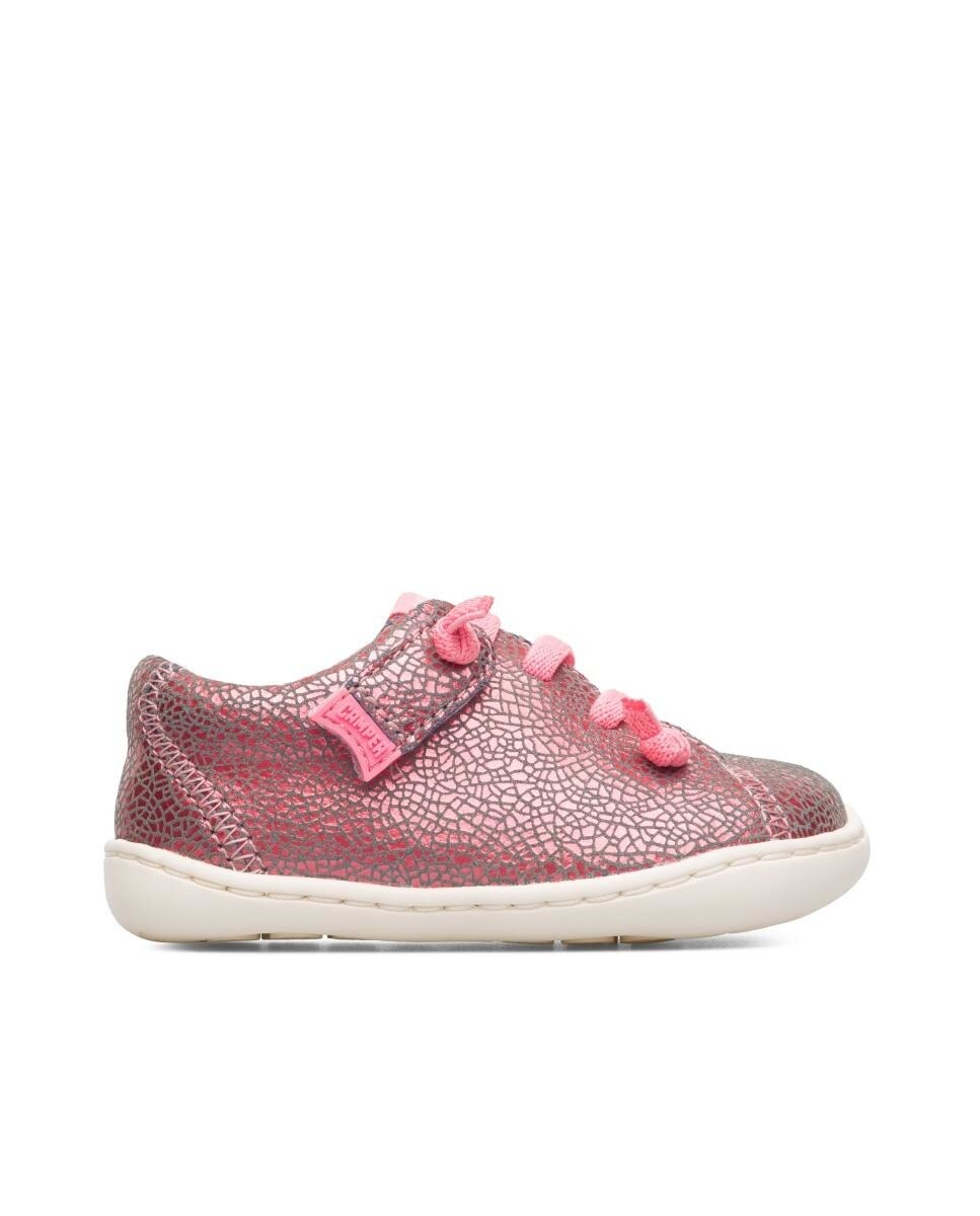 Розовые кожаные кроссовки для девочки Camper, розовый first steps sshh