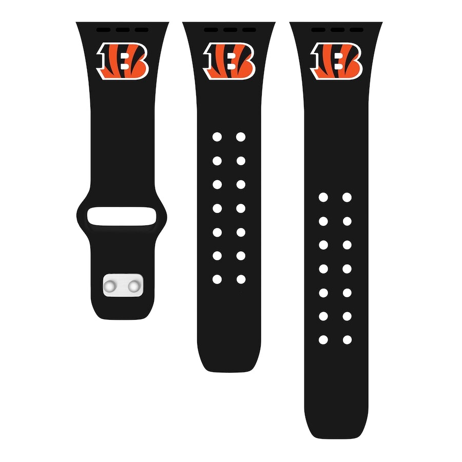 

Ремешок для часов Artinian Cincinnati Bengals, черный