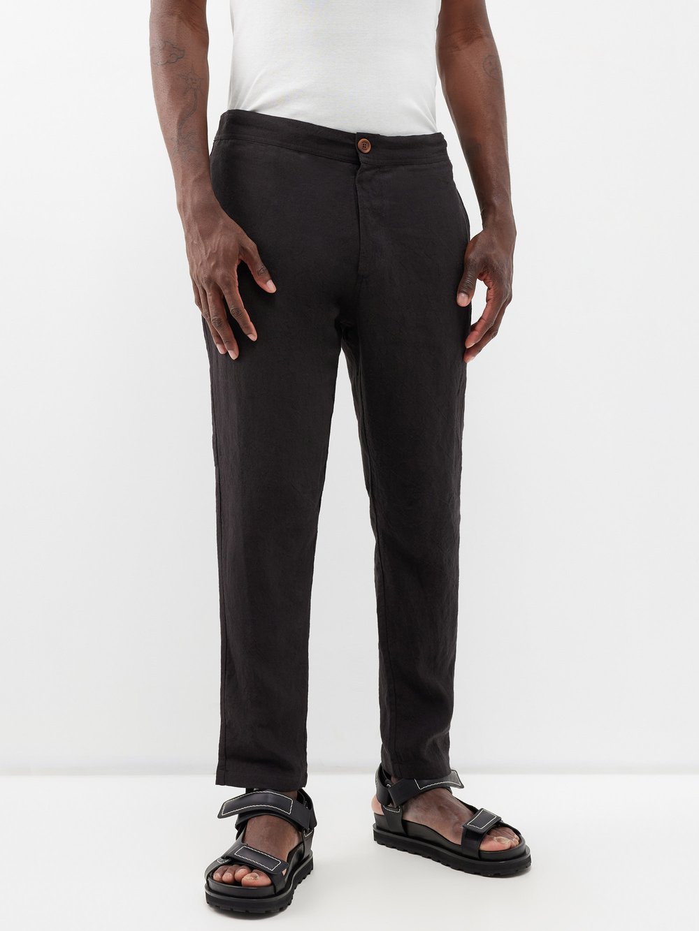 Льняные брюки Marané, черный