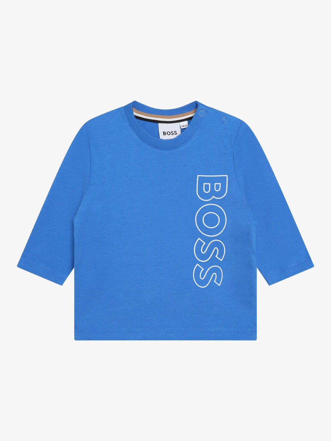 

Футболка с длинным рукавом и логотипом Baby BOSS, синий