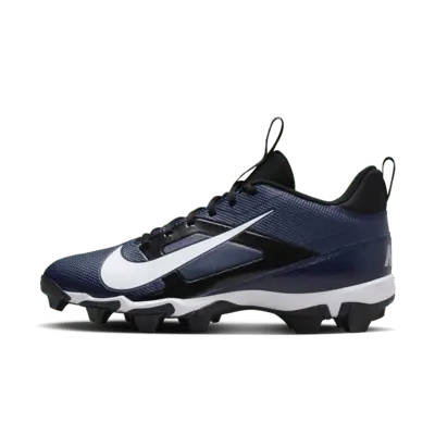 

Бутсы Nike Alpha Menace 4 Shark Football Cleats, цвет Midnight Navy/Metallic Silver/Obsidian/White