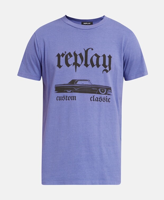 

Футболка Replay, фиолетовый