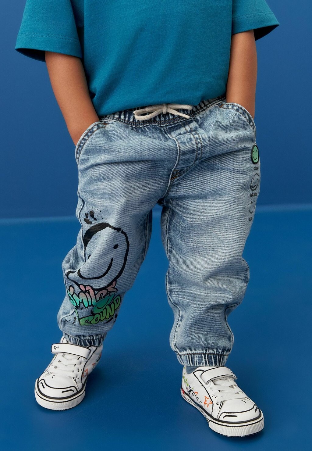 

Джинсы прямого кроя Next, цвет light blue denim