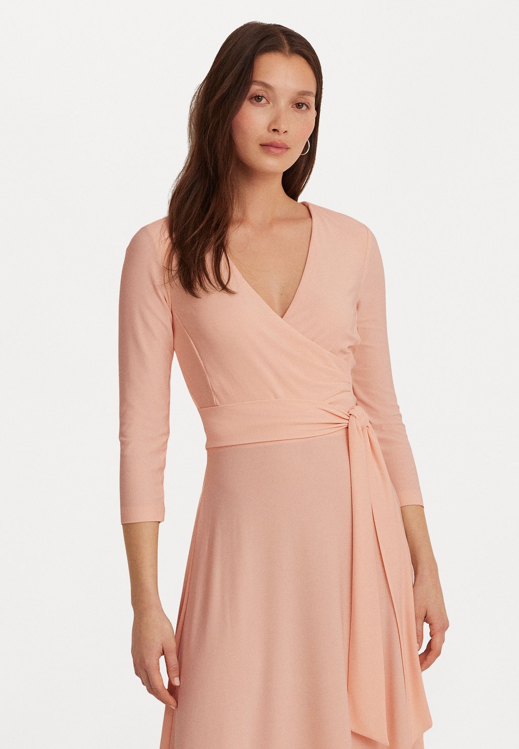 Платье из джерси CARLYNA 3/4 SLEEVE DAY DRESS Lauren Ralph Lauren, розовый платье из джерси short sleeve day dress ralph lauren розовый