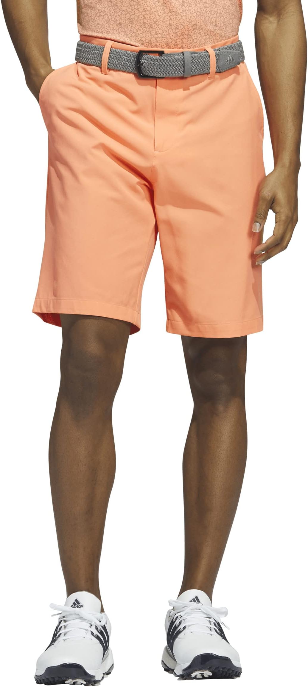 Шорты для гольфа Ultimate365 10 дюймов adidas, цвет Coral Fusion