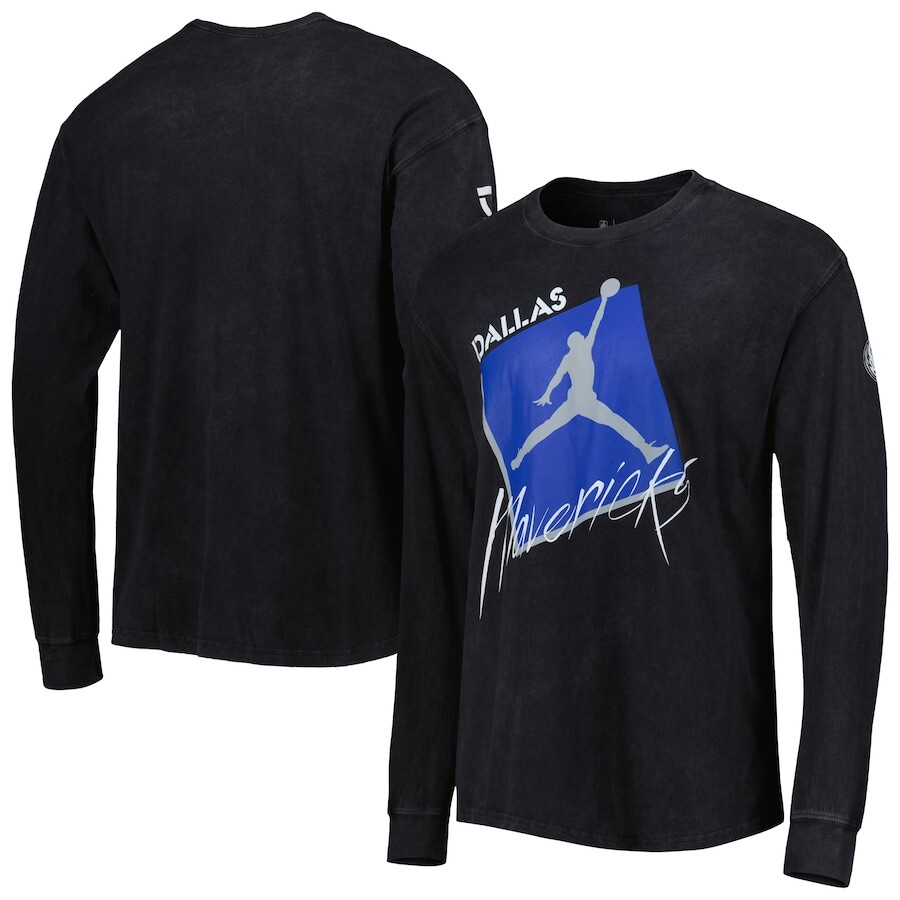 

Футболка с длинным рукавом Jordan Brand Dallas Mavericks, черный