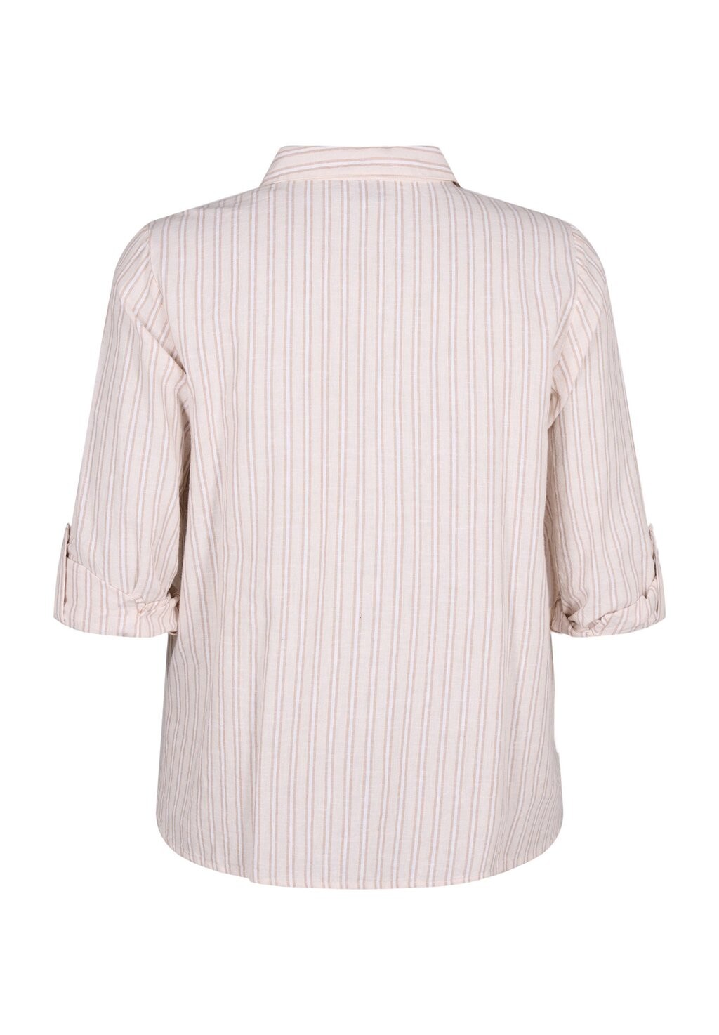 

Блузка на пуговицах MIT KNOPFVERSCHLUSS AUS GEMISCH Zizzi, цвет Mottled Beige