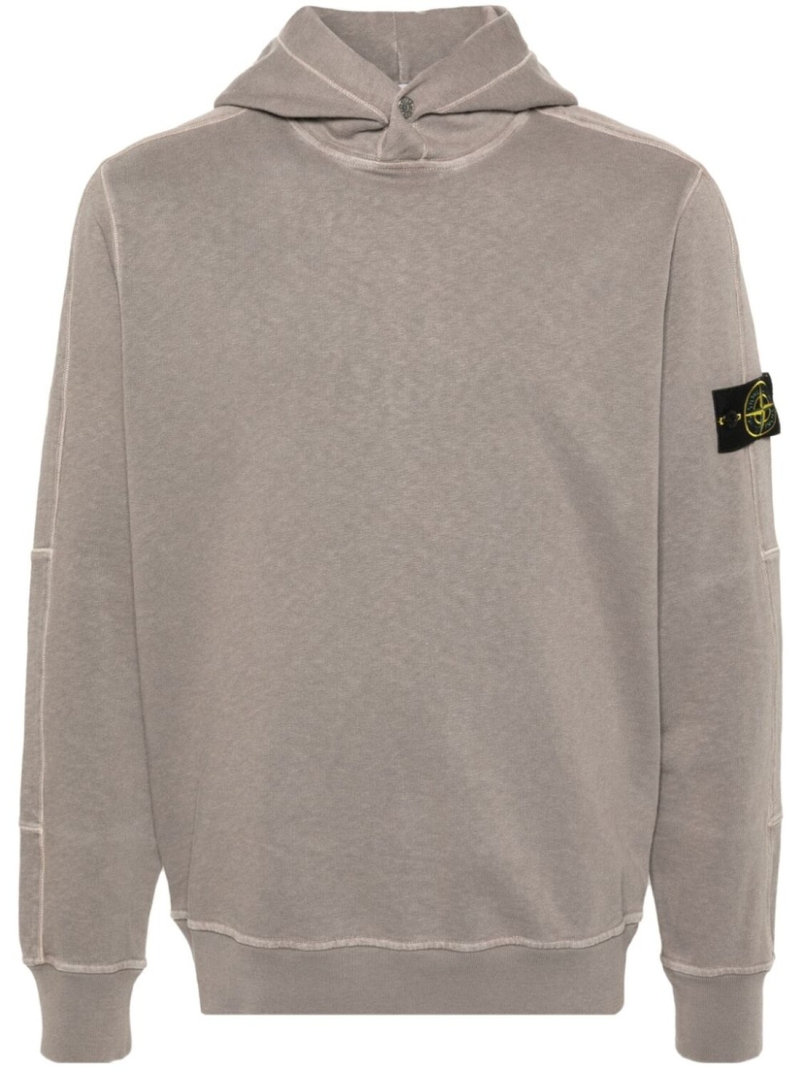 

Stone Island худи с нашивкой Compass, серый