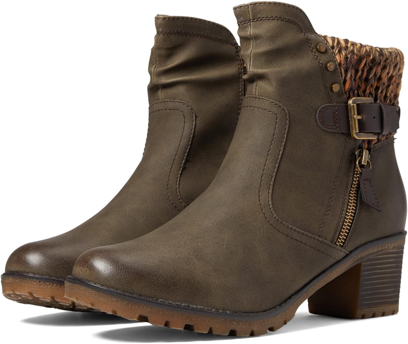 

Ботильоны Rene Spring Step, цвет Olive