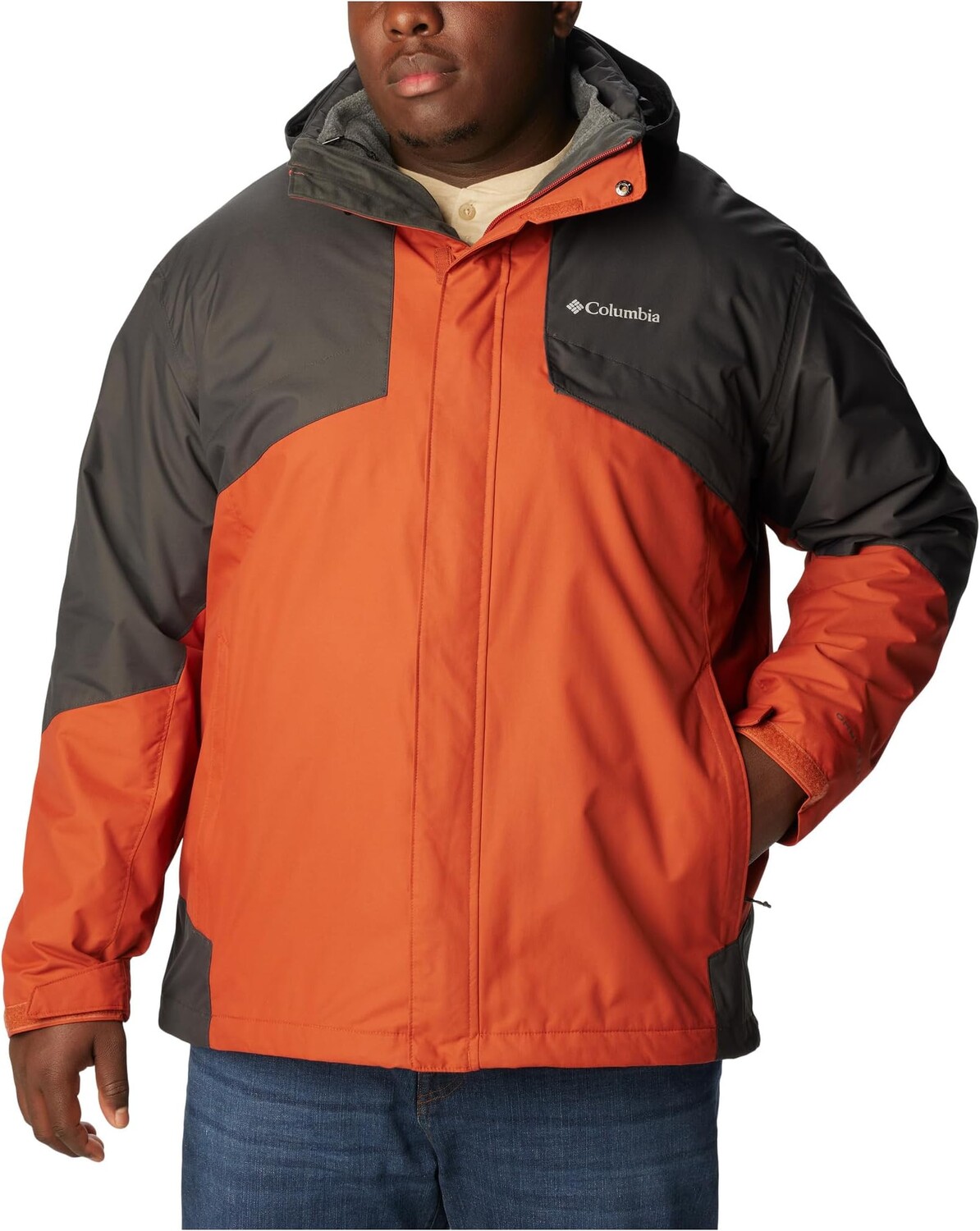 

Куртка Big & Tall Bugaboo II Fleece Interchange Jacket Columbia, цвет Warp Red/Shark