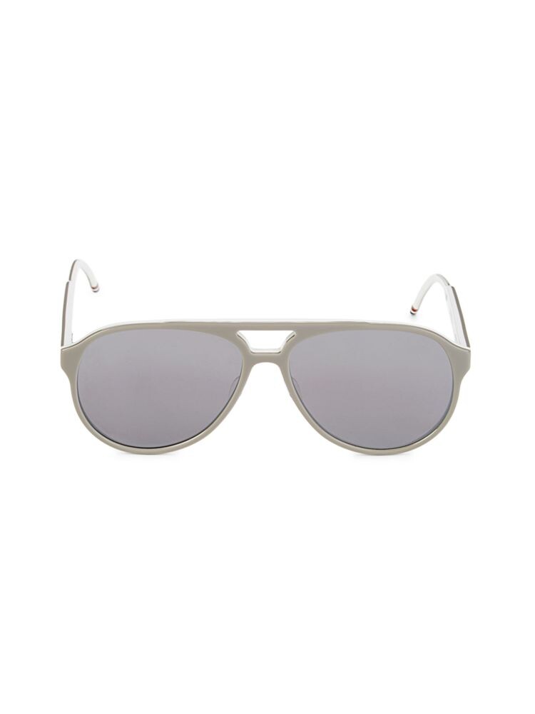 

Овальные солнцезащитные очки 40MM Thom Browne, цвет Grey White