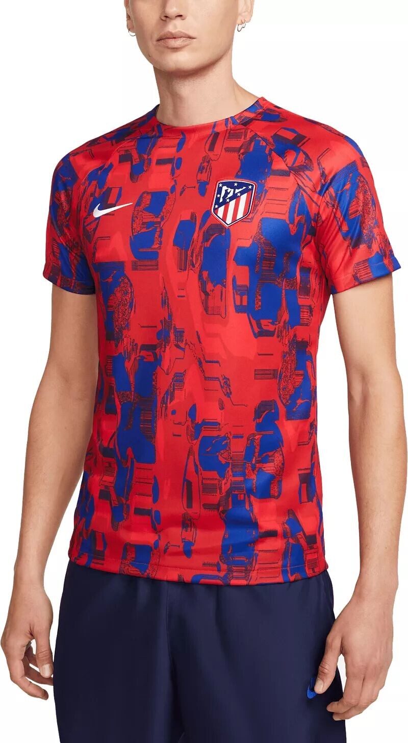 

Красная предматчевая футболка Nike Atletico Madrid 2023