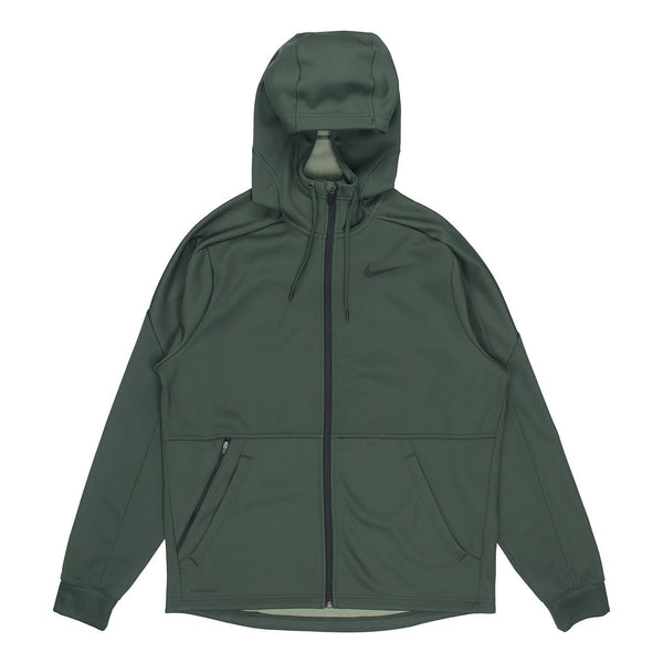 цена Куртка Nike Therma Cardigan Training Hooded Jacket Silver Green Silvergreen, зеленый
