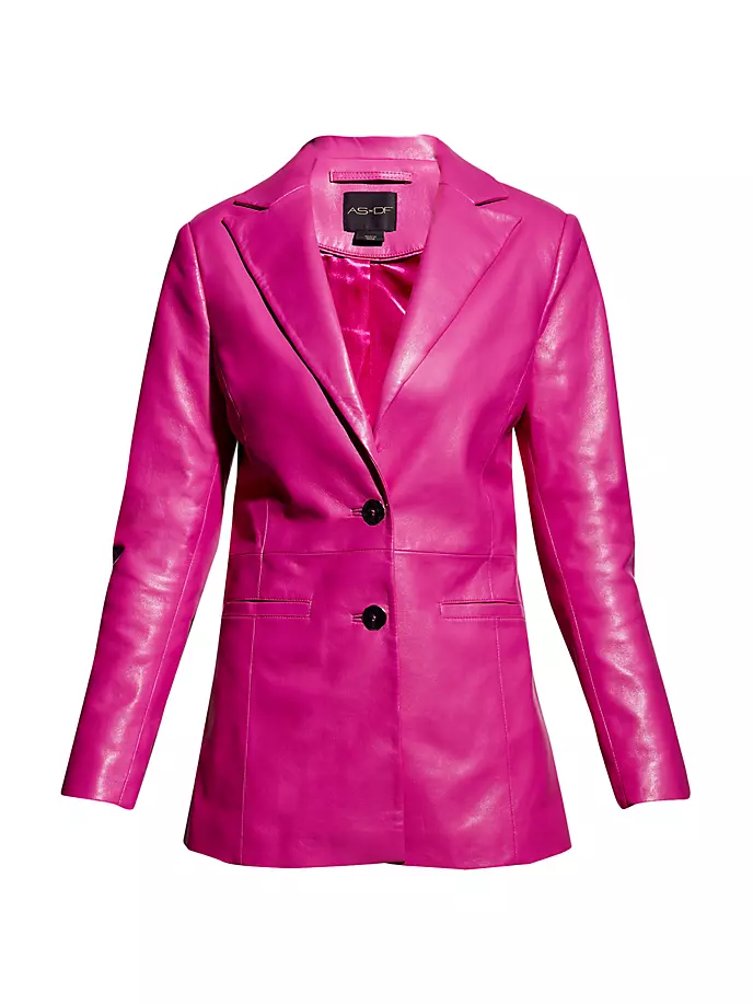 пальто из переработанной кожи jasper as by df цвет fuel Блейзер из переработанной кожи Dallas As By Df, цвет raspberry