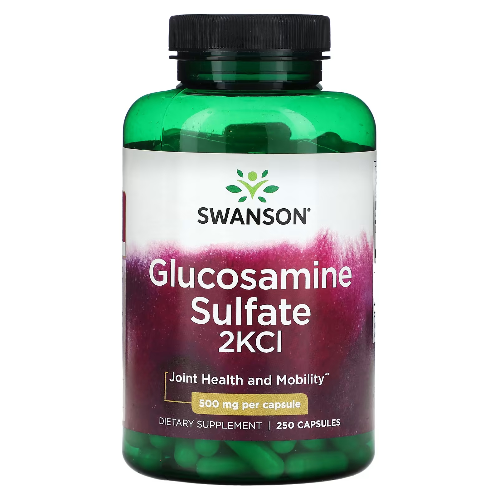 Пищевая добавка Swanson Глюкозамина сульфат 2KCI, 250 капсул swanson glucosamine